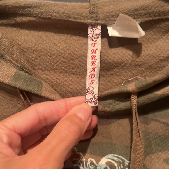 Camouflage print short sleeved sweatshirt - Picture 4 of 6